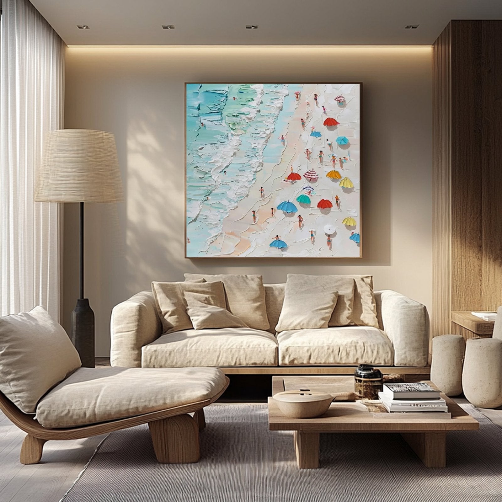 Abstract Textured Painting "Lucille Côtière“