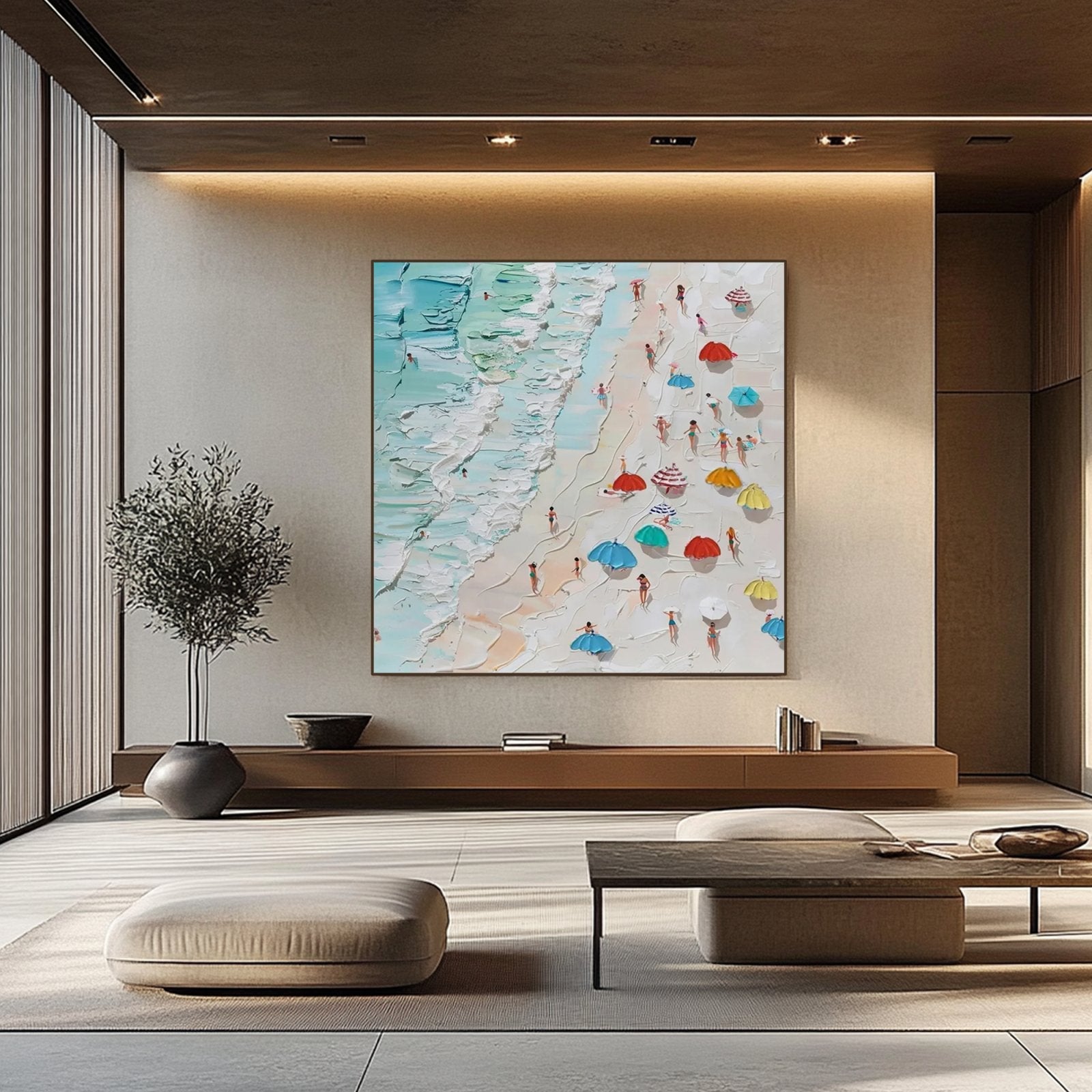 Abstract Textured Painting "Lucille Côtière“