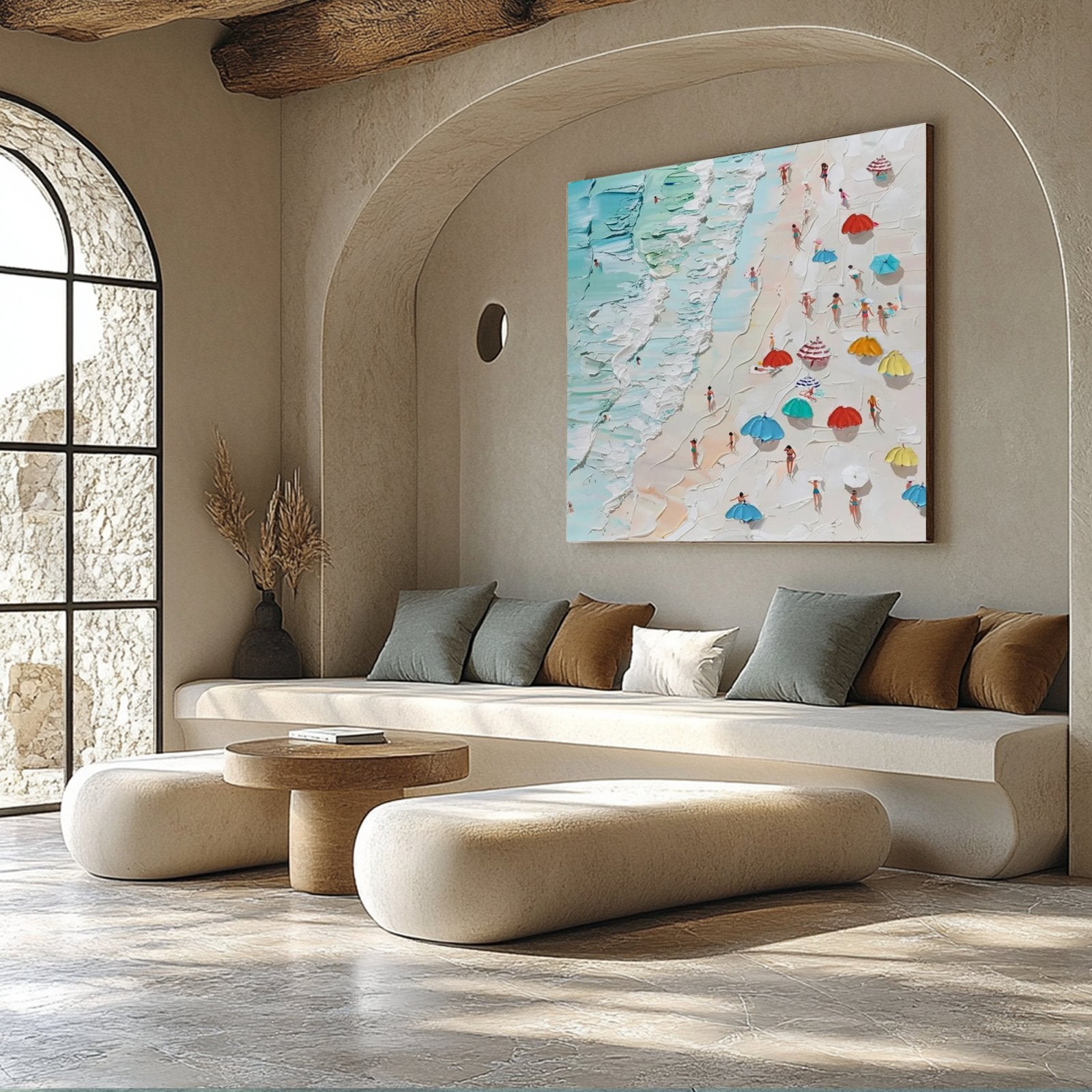 Abstract Textured Painting "Lucille Côtière“