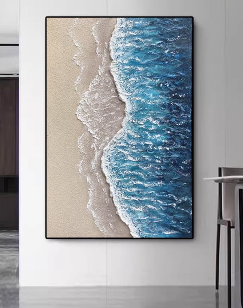 Abstract Textured Painting "Ocean's Caress"