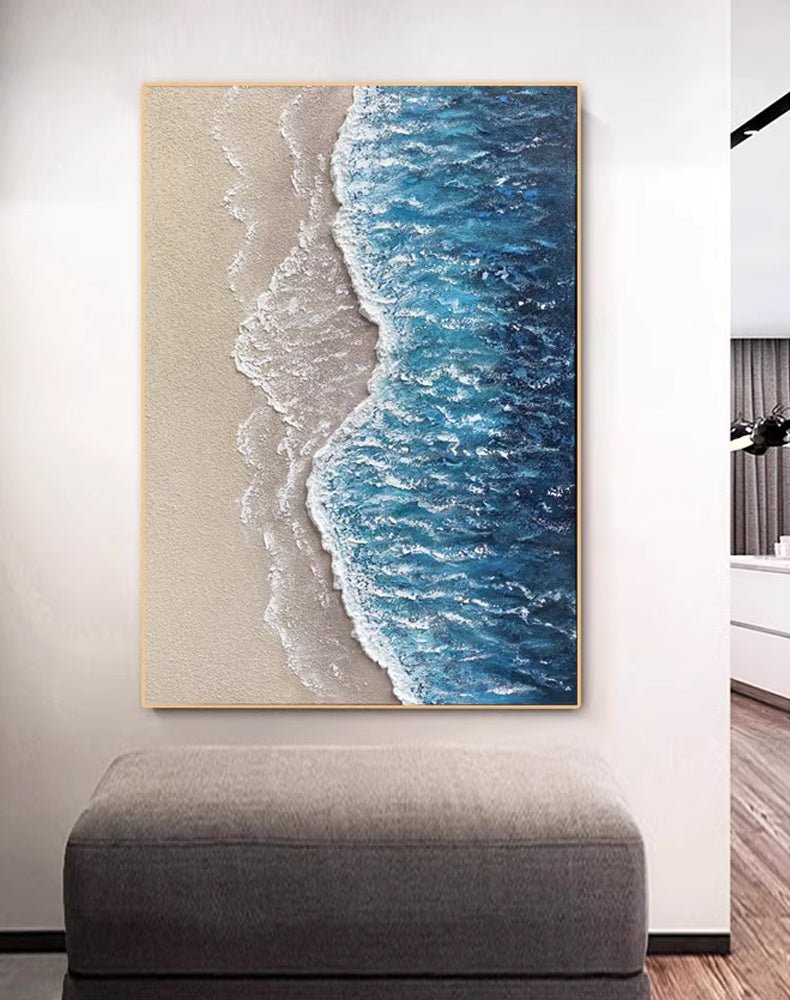 Abstract Textured Painting "Ocean's Caress"