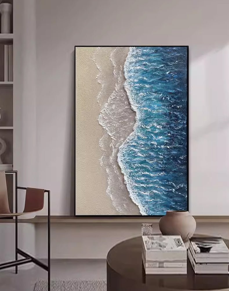 Abstract Textured Painting "Ocean's Caress"