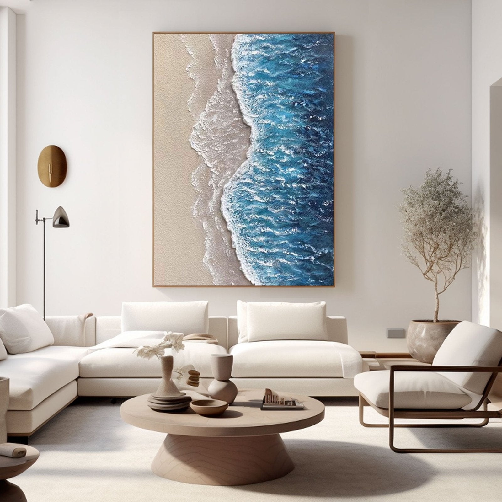 Abstract Textured Painting "Ocean's Caress"