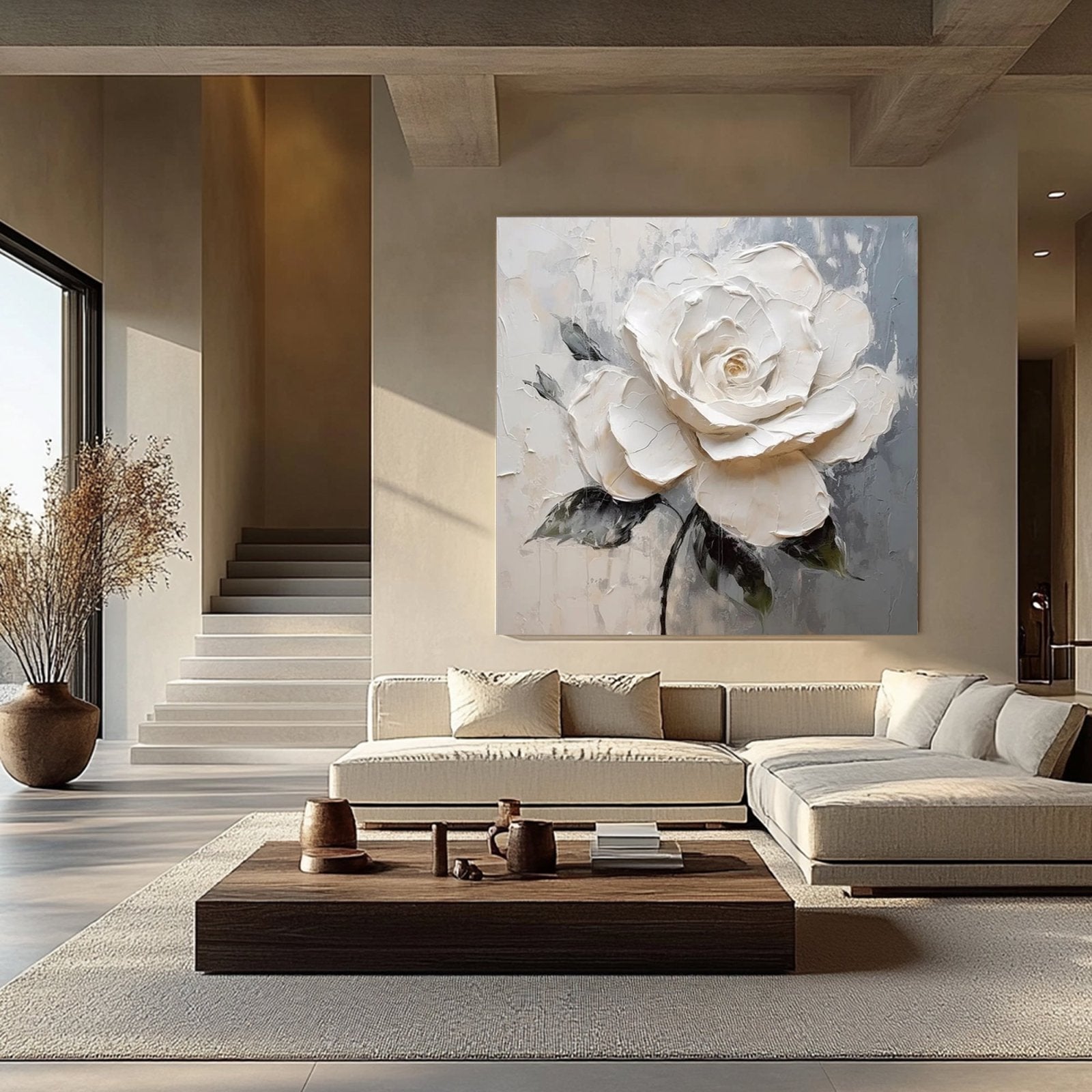 Plaster Painting "Blanco Presente”