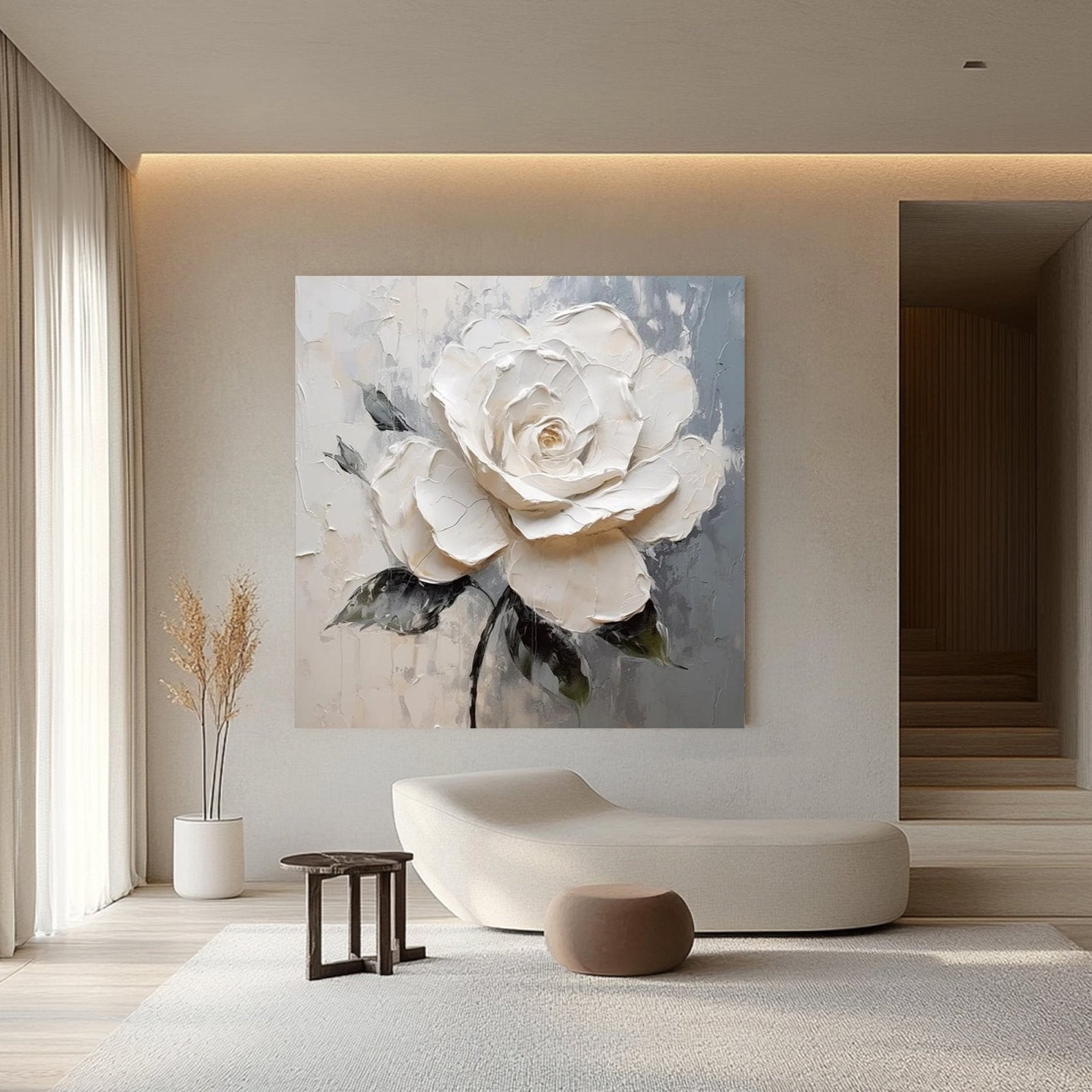 Plaster Painting "Blanco Presente”