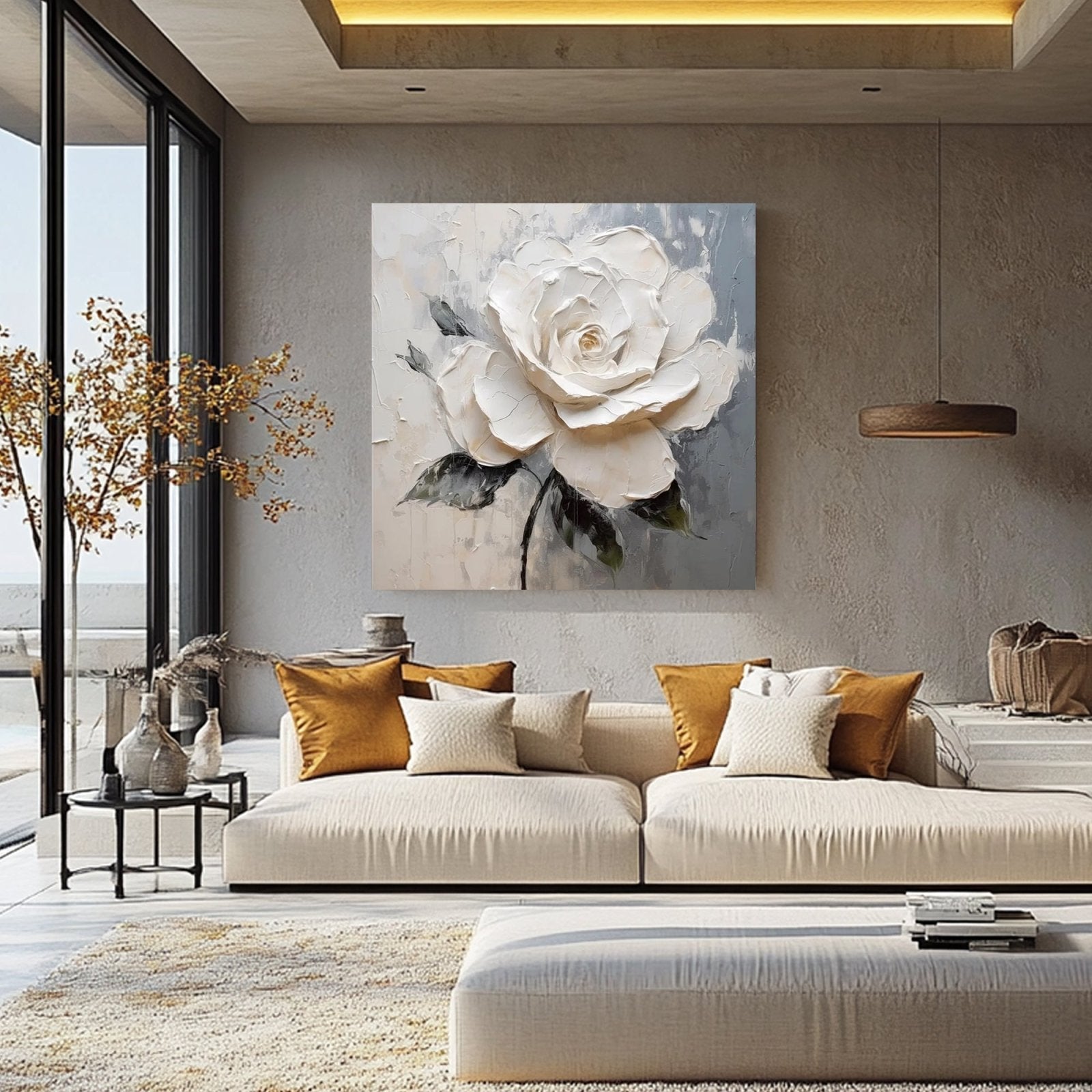 Plaster Painting "Blanco Presente”