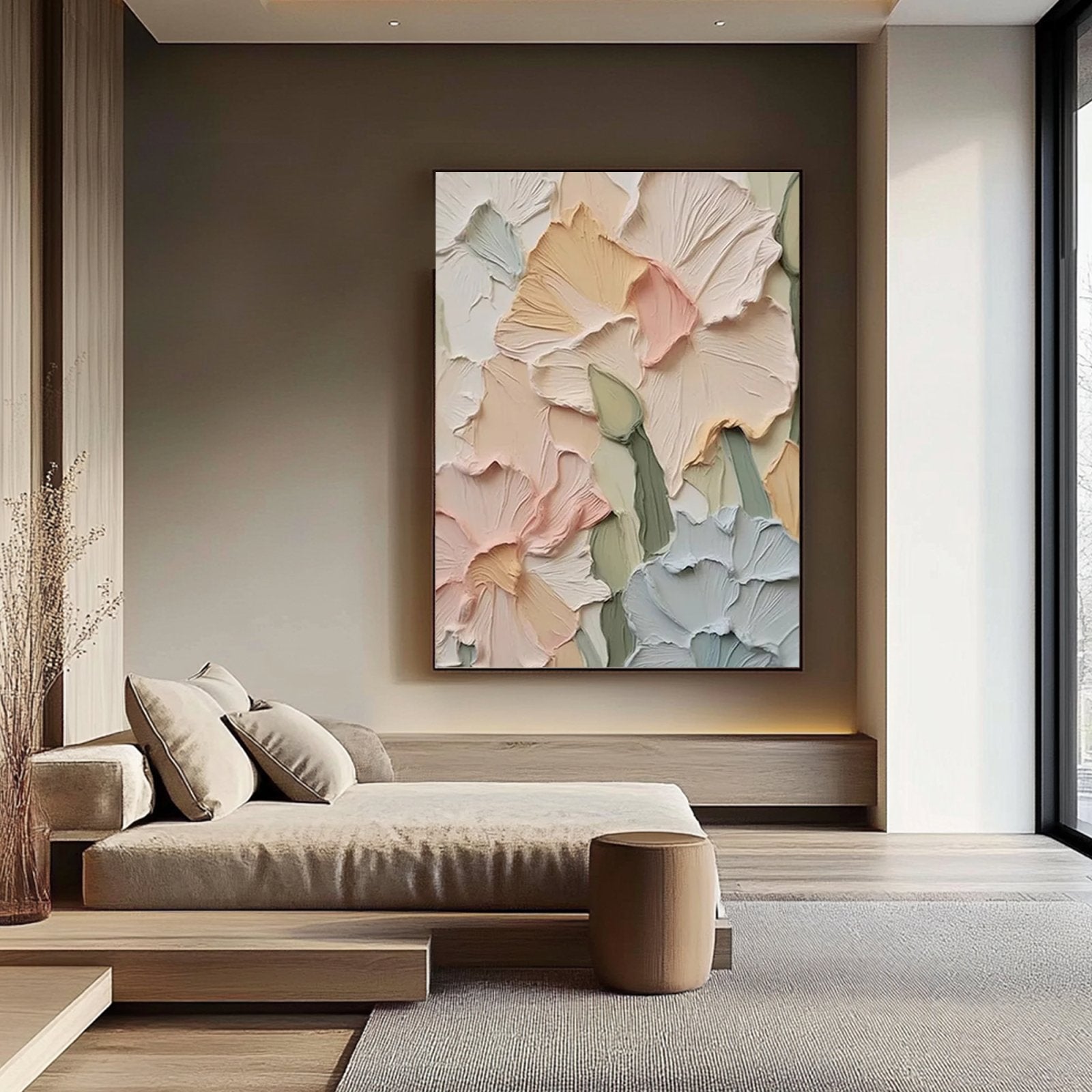 Plaster Painting "Élise Ivoire”