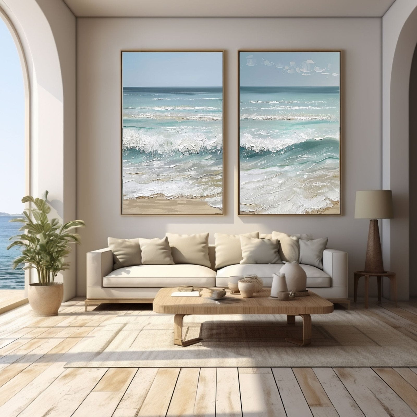 Plaster Painting "Lovers' Tide"