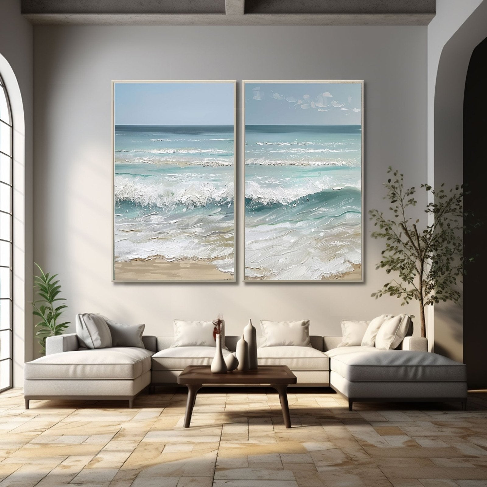 Plaster Painting "Lovers' Tide"