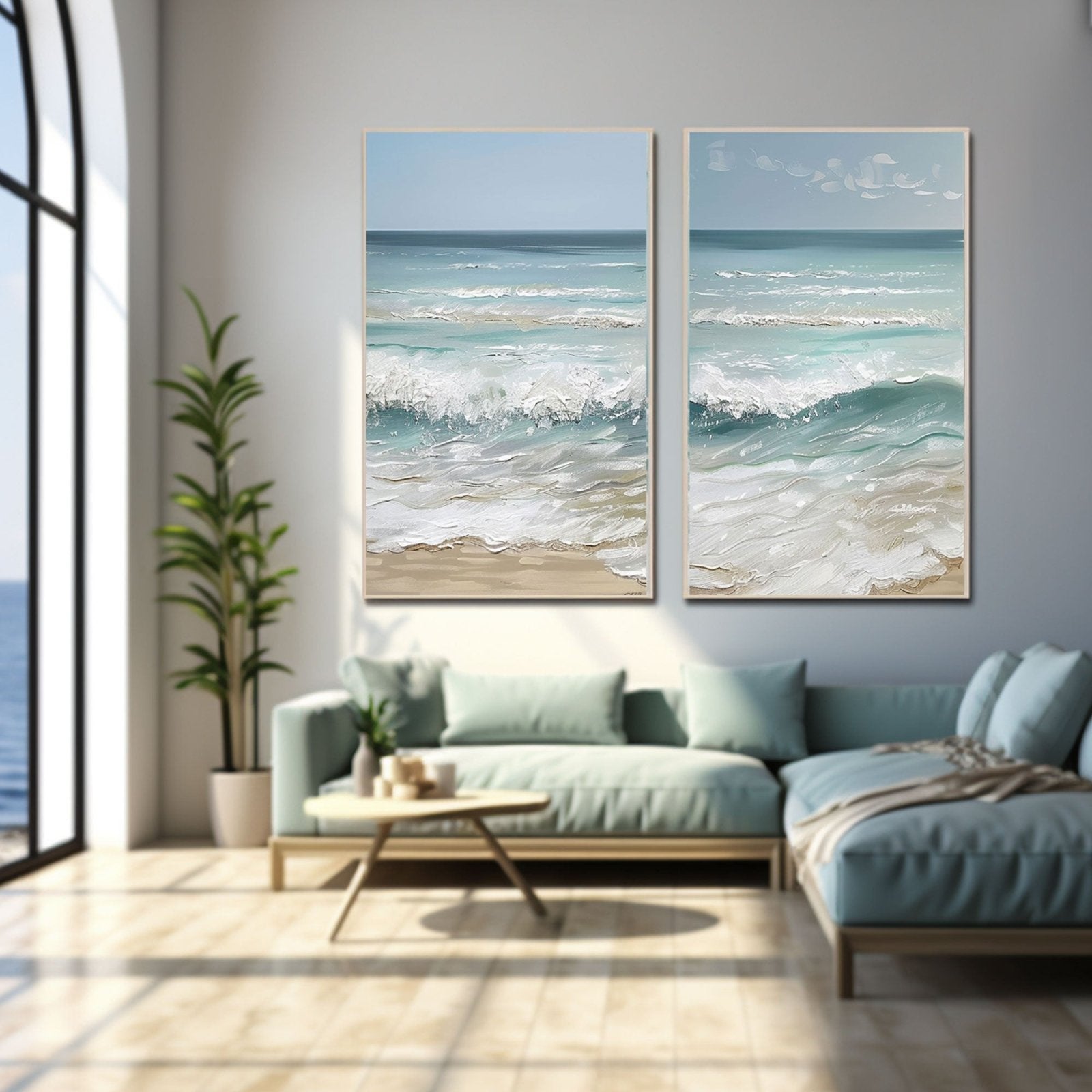 Plaster Painting "Lovers' Tide"