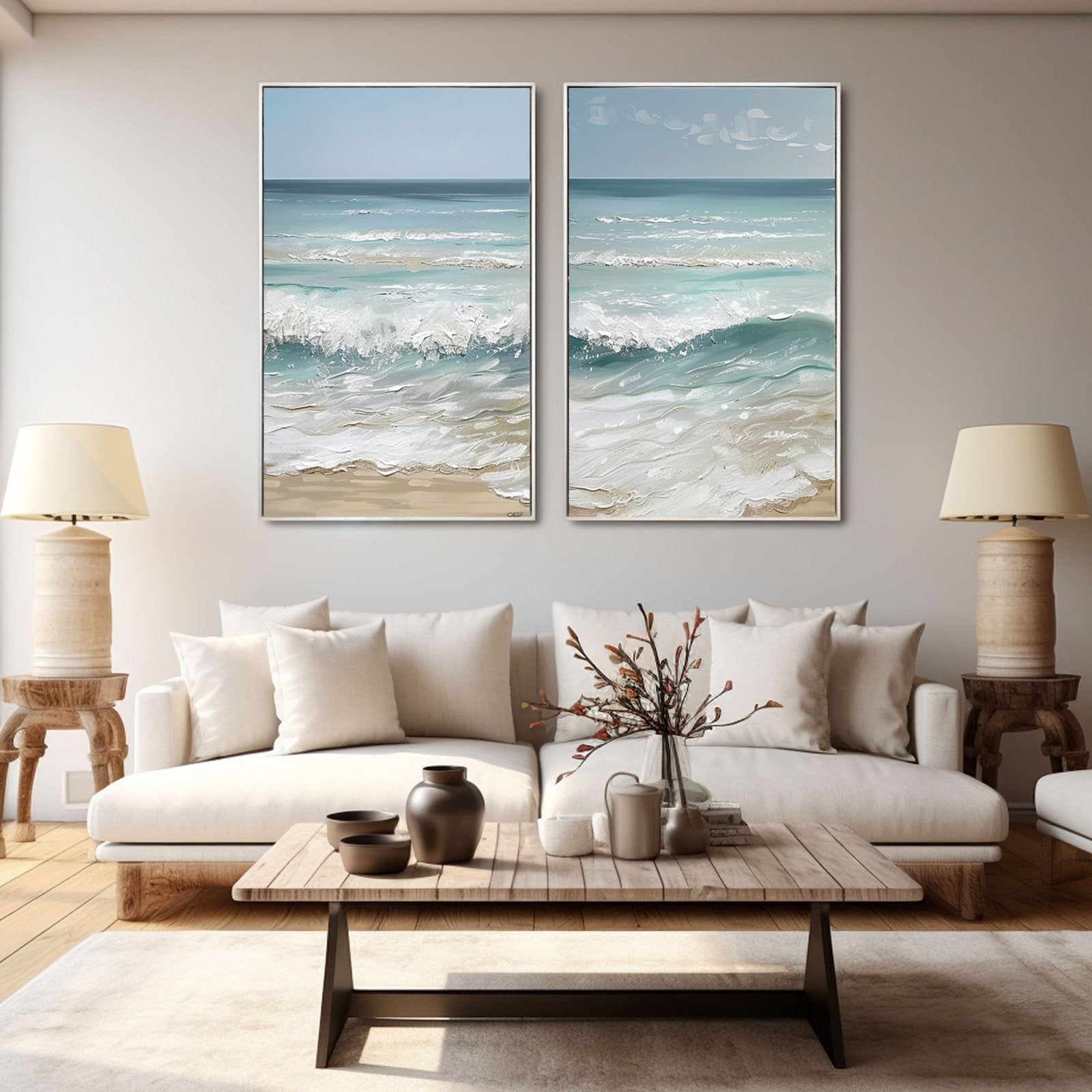 Plaster Painting "Lovers' Tide"