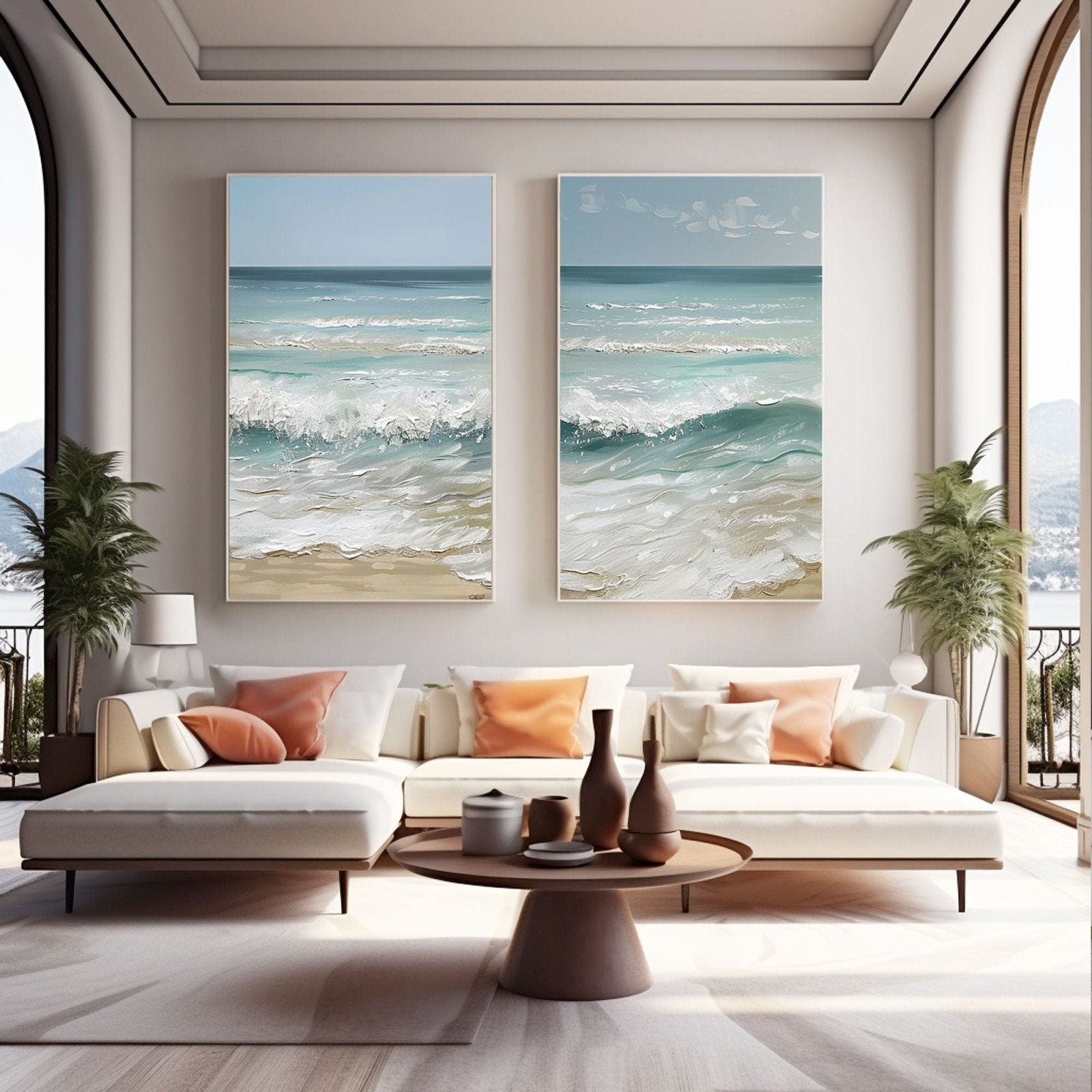 Plaster Painting "Lovers' Tide"