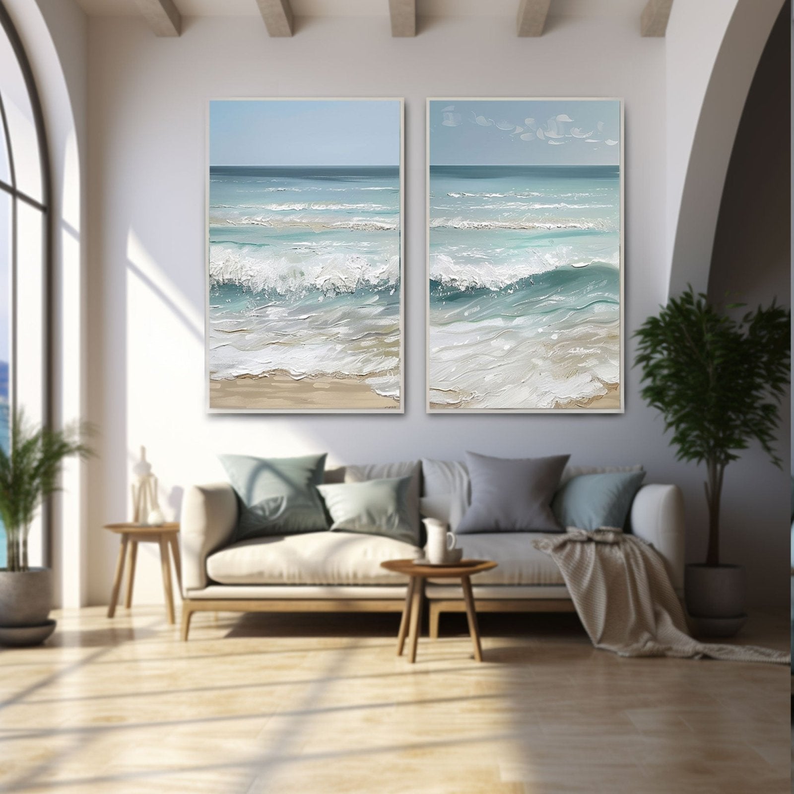 Plaster Painting "Lovers' Tide"