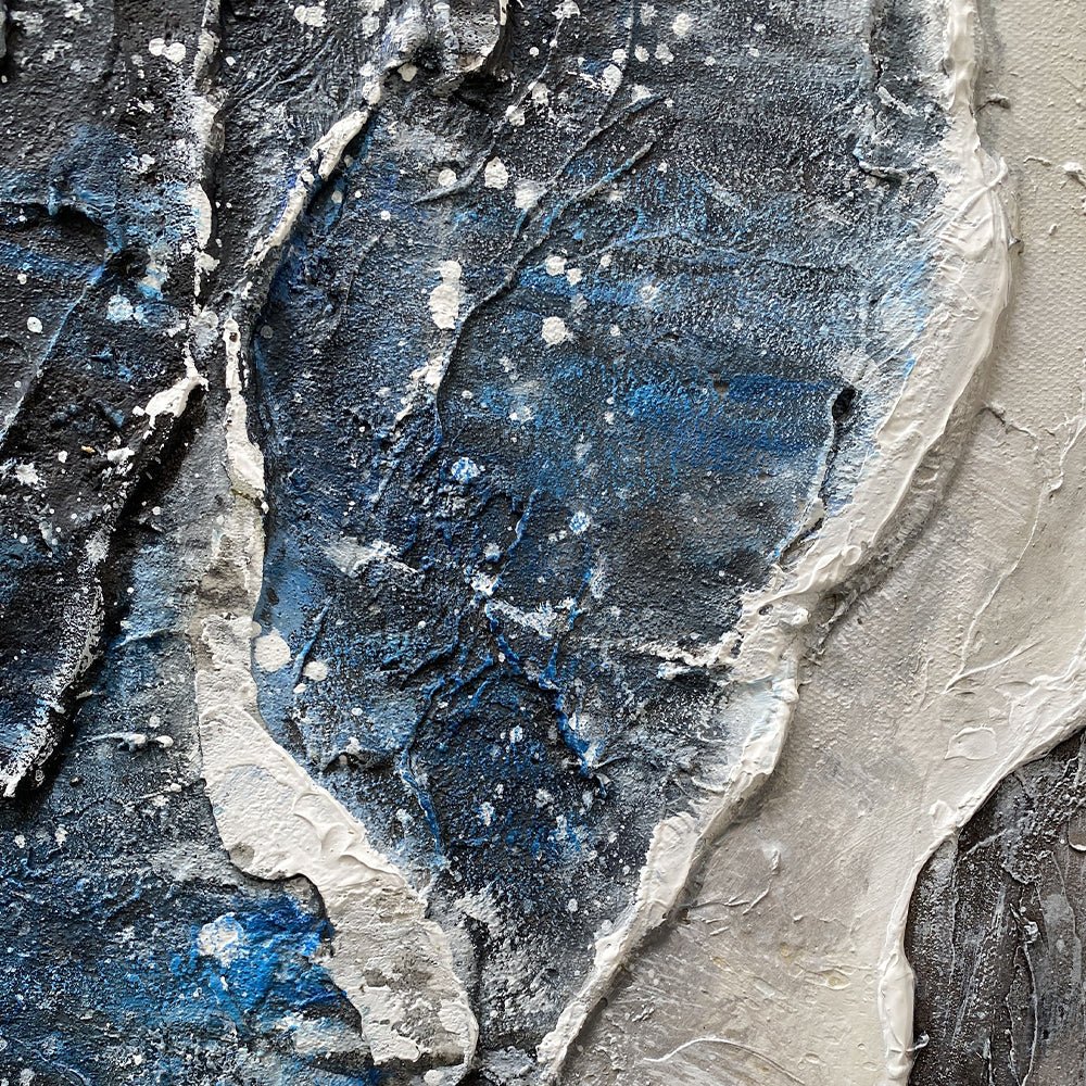 Plaster Painting "Moonlit Shores"