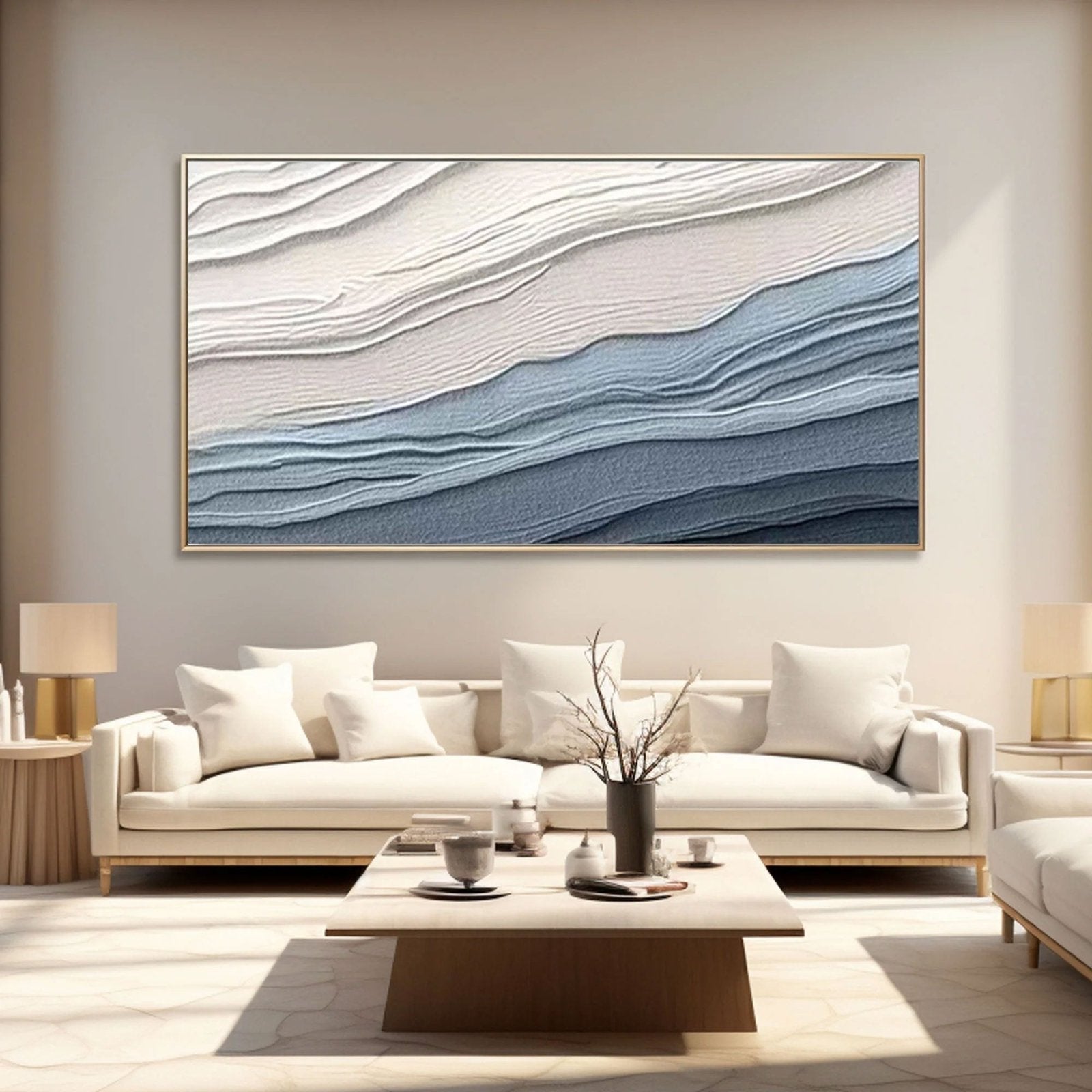 Abstract Painting "Serenity Waves"