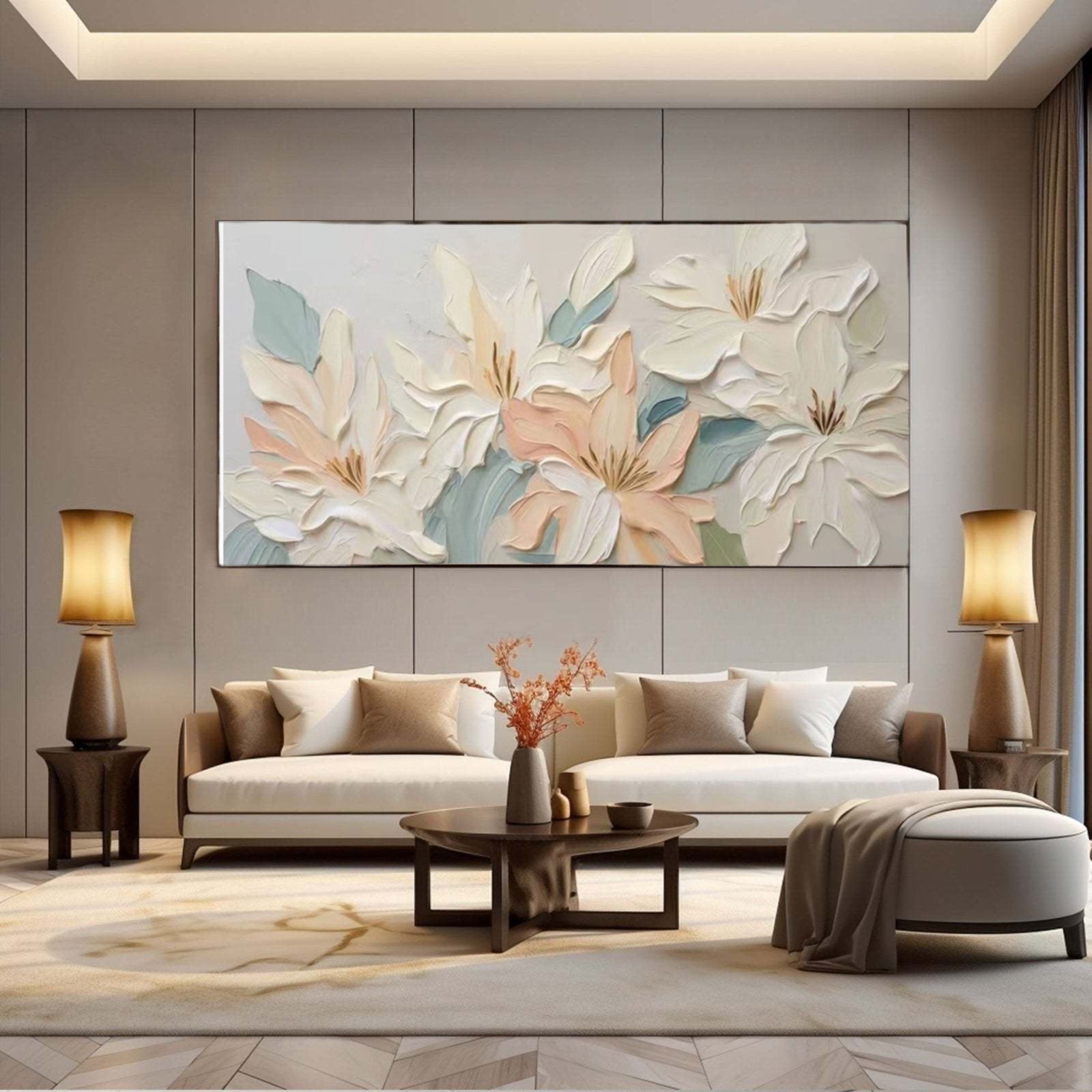 Plaster Painting "Spring's Gentle Awakening"