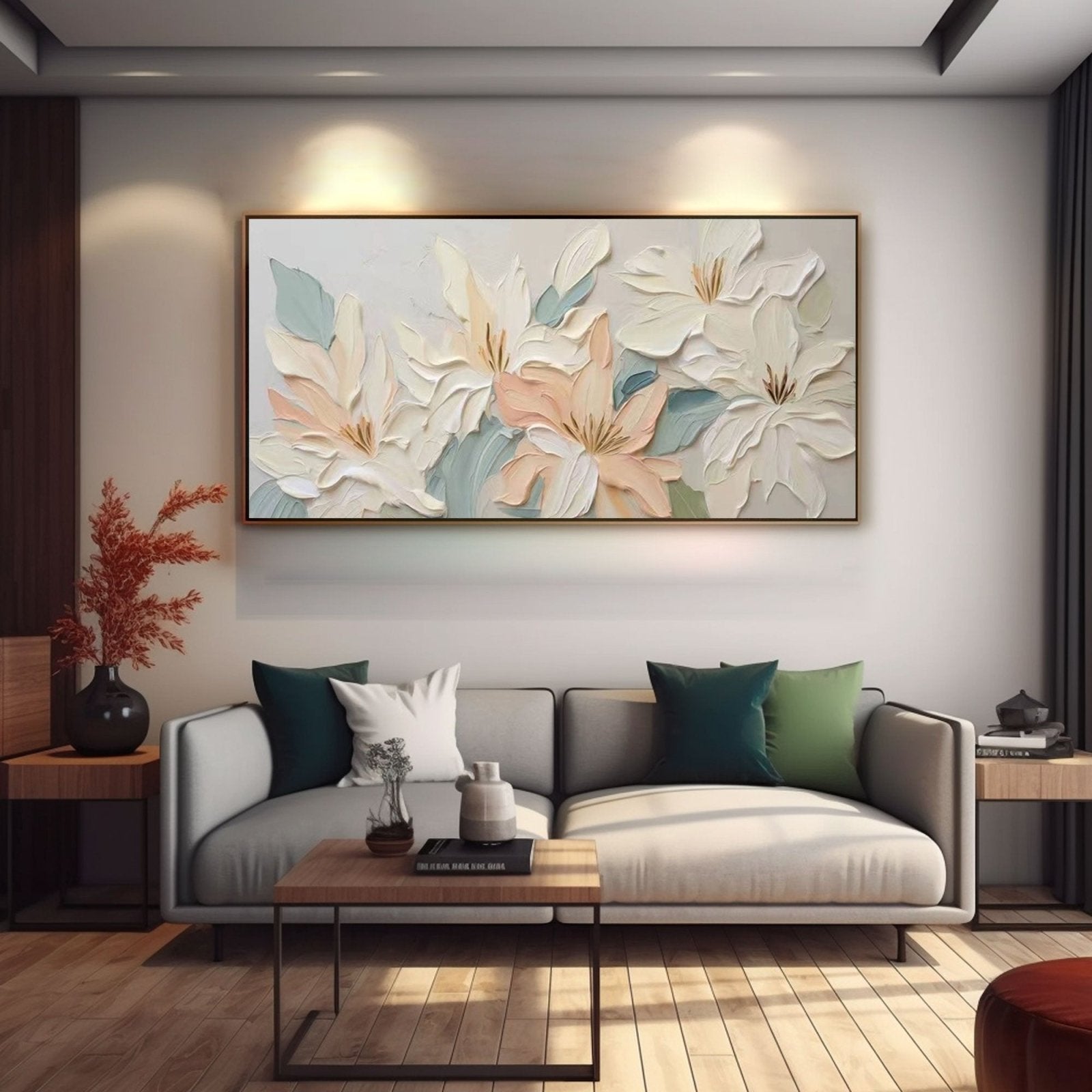 Plaster Painting "Spring's Gentle Awakening"