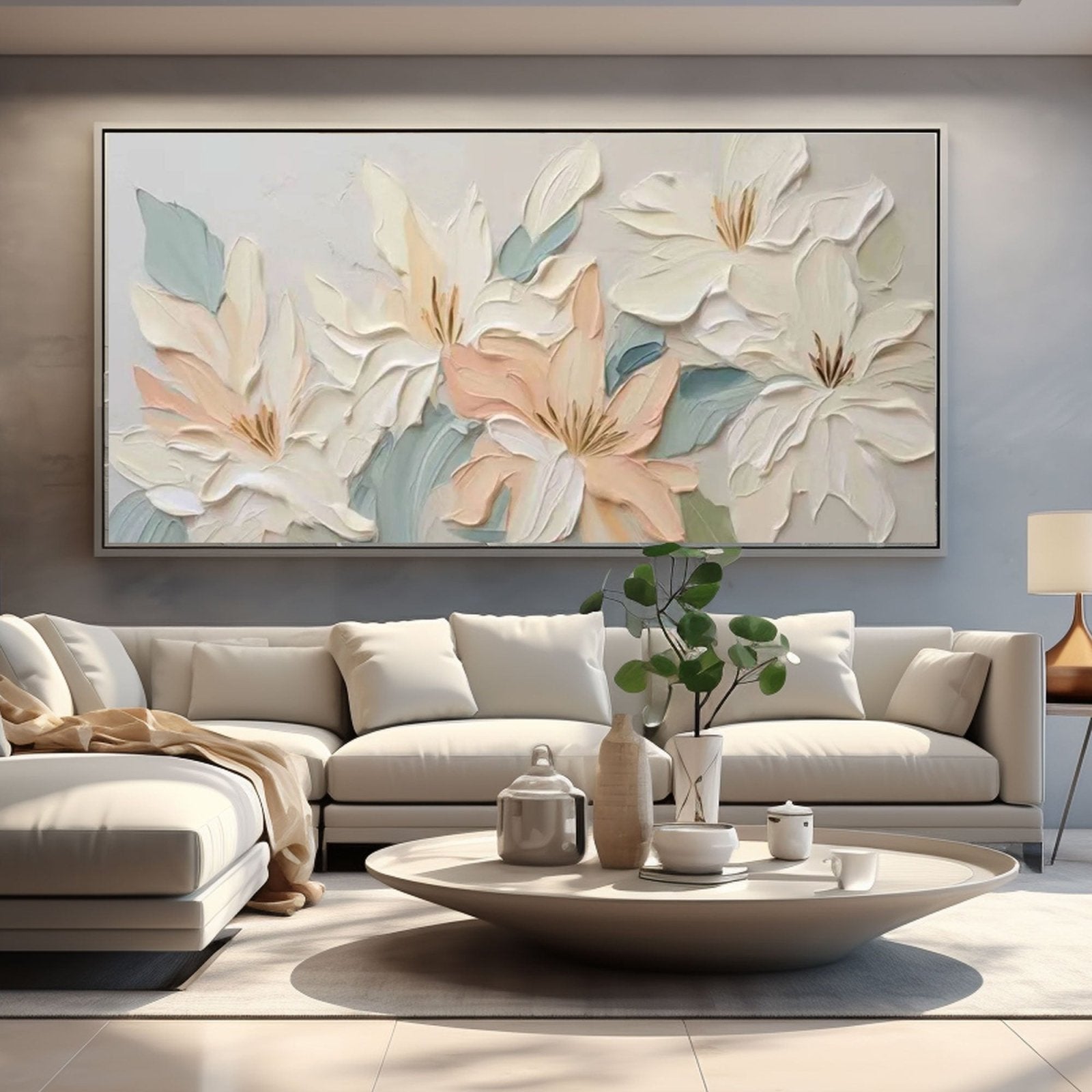Plaster Painting "Spring's Gentle Awakening"
