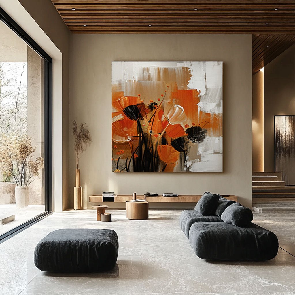 Plaster Wall Art "Chaleur Florale"