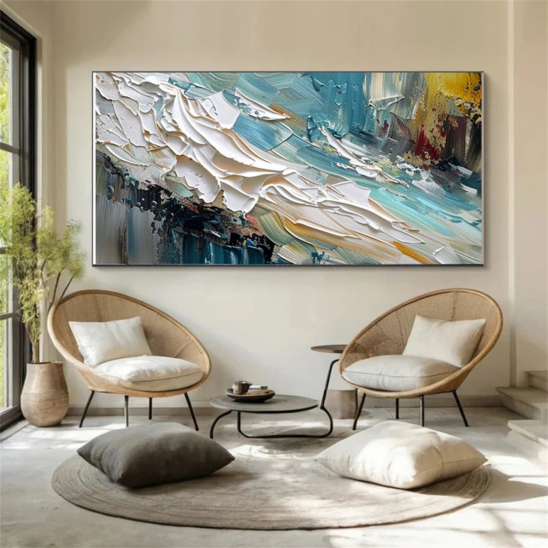 Plaster Wall Art "Waves of Passion"