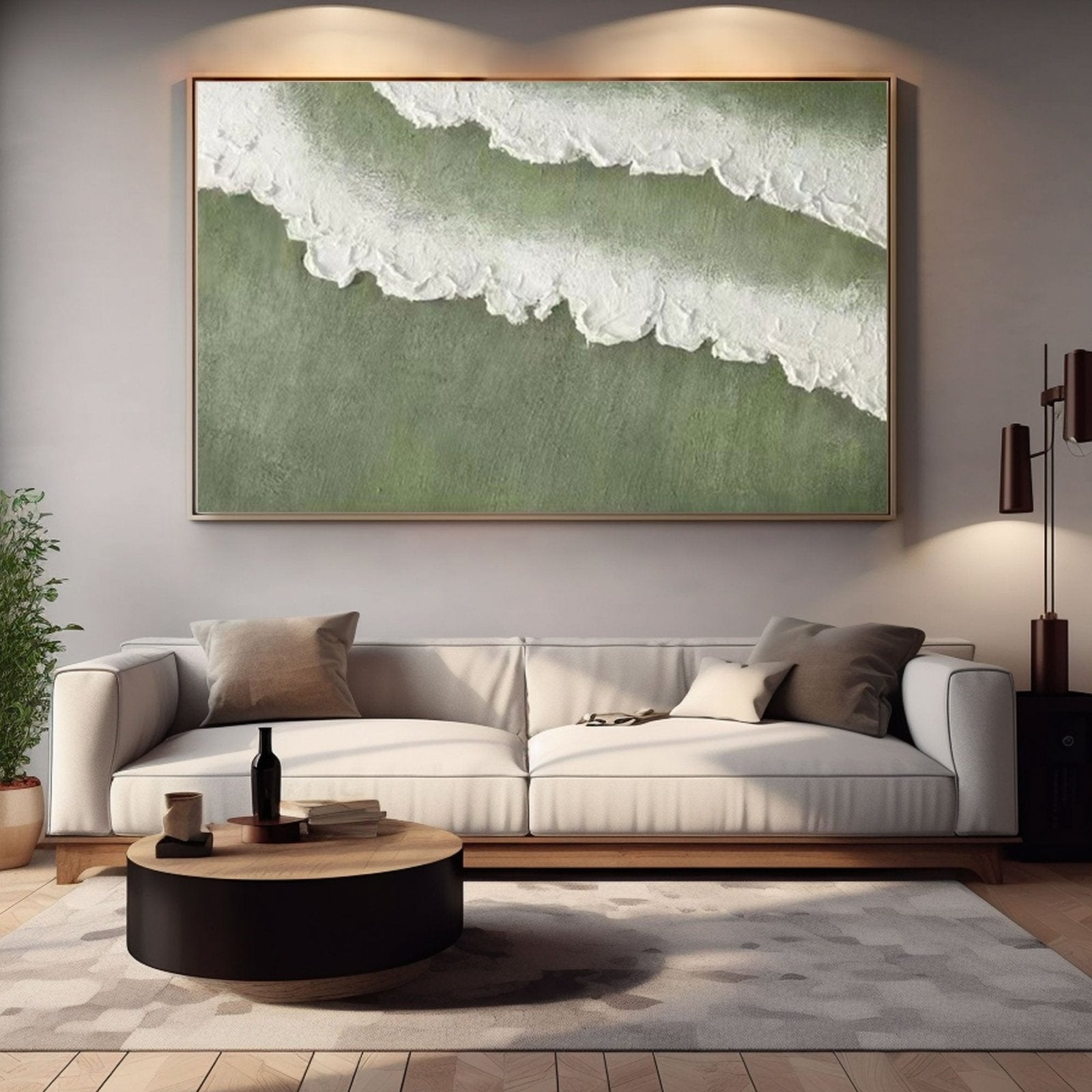 Textured Painting "Ethereal Tide"