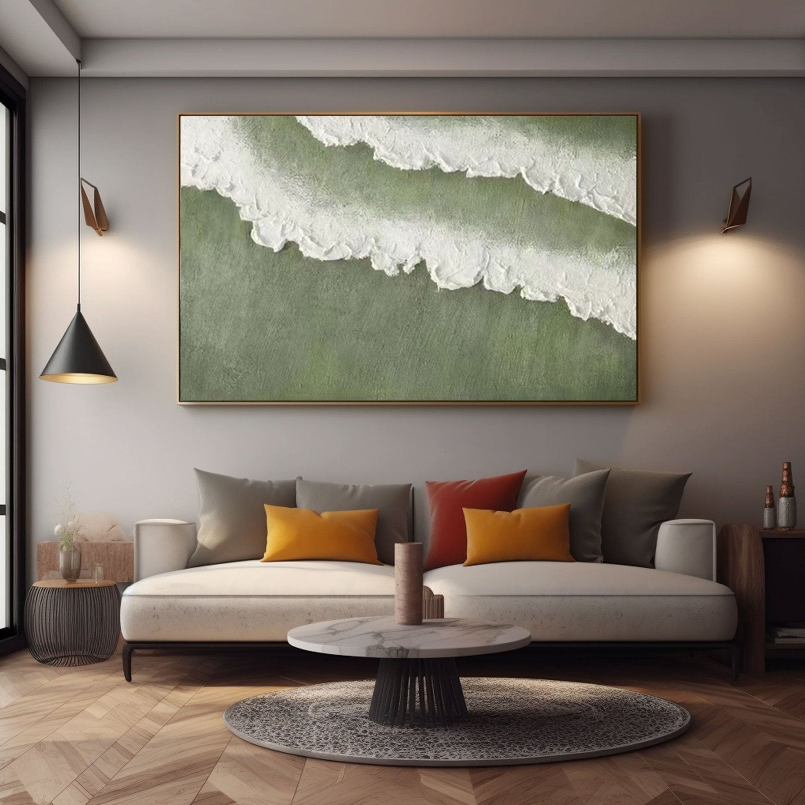 Textured Painting "Ethereal Tide"