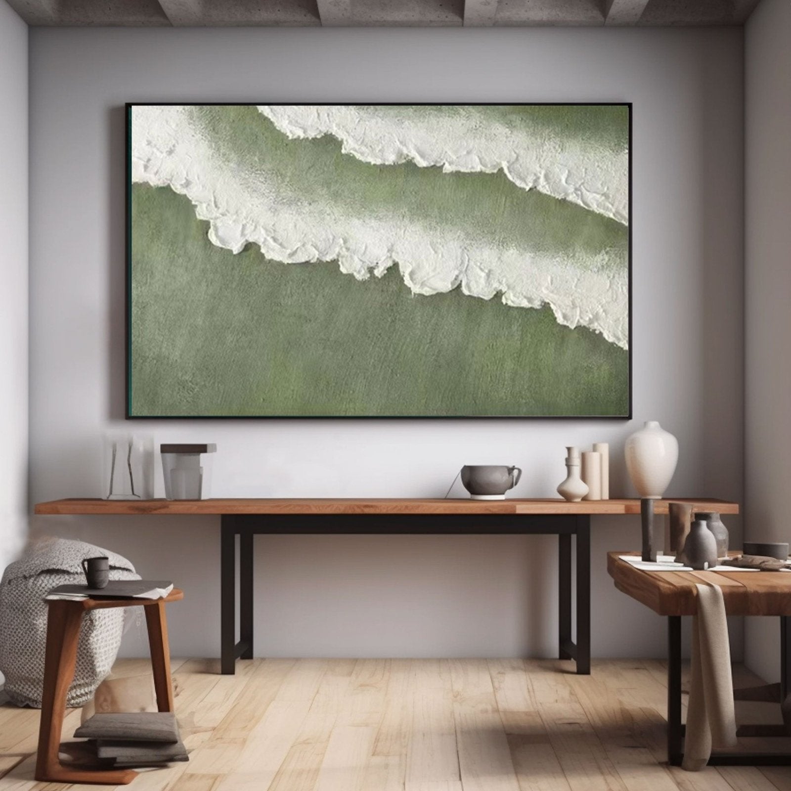 Textured Painting "Ethereal Tide"