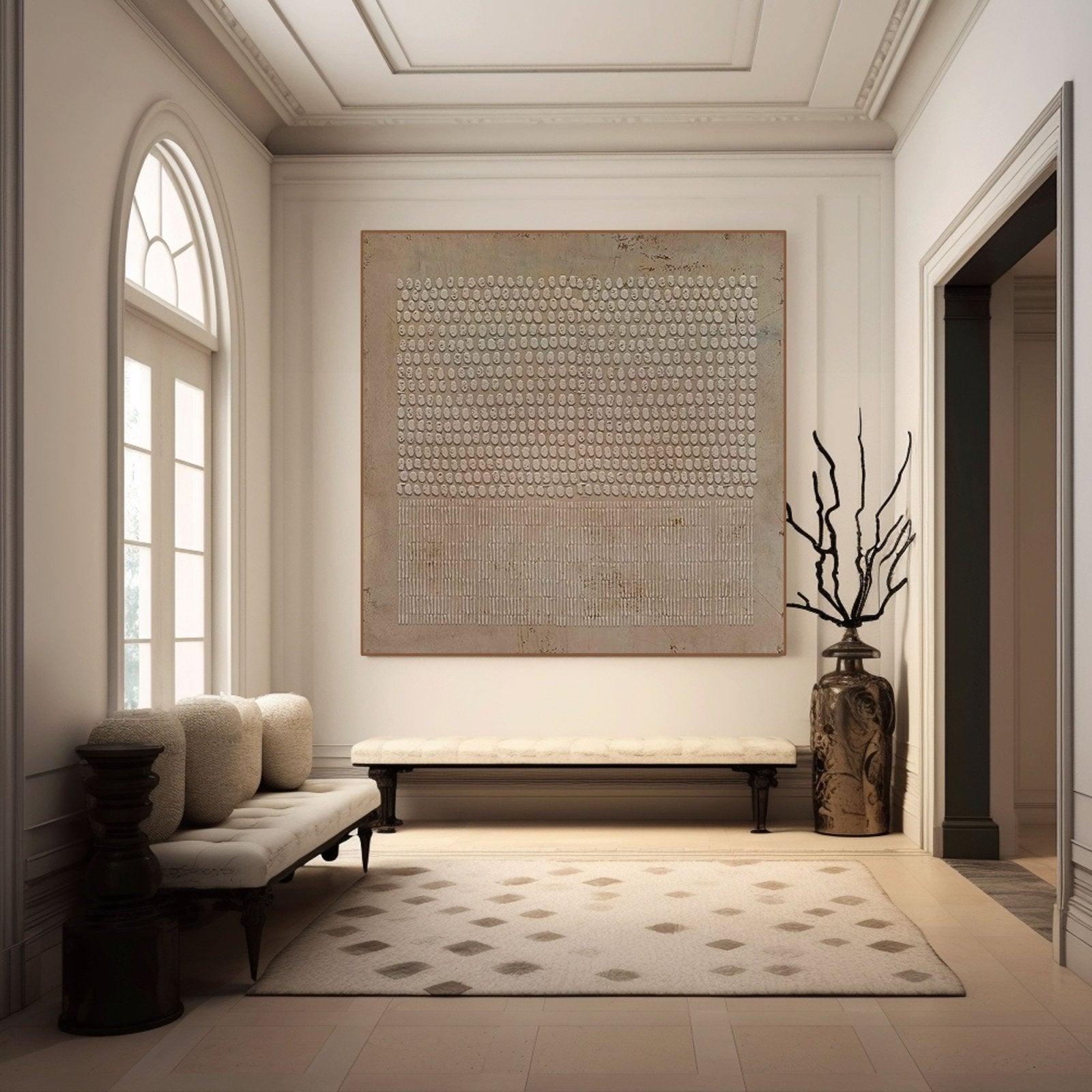 Wabi Sabi Painting "Eclipse"