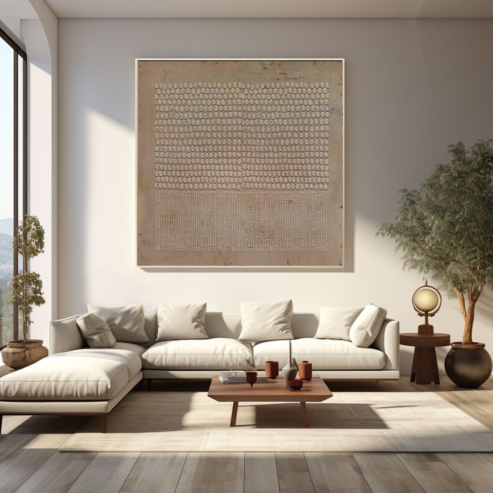 Wabi Sabi Painting "Eclipse"