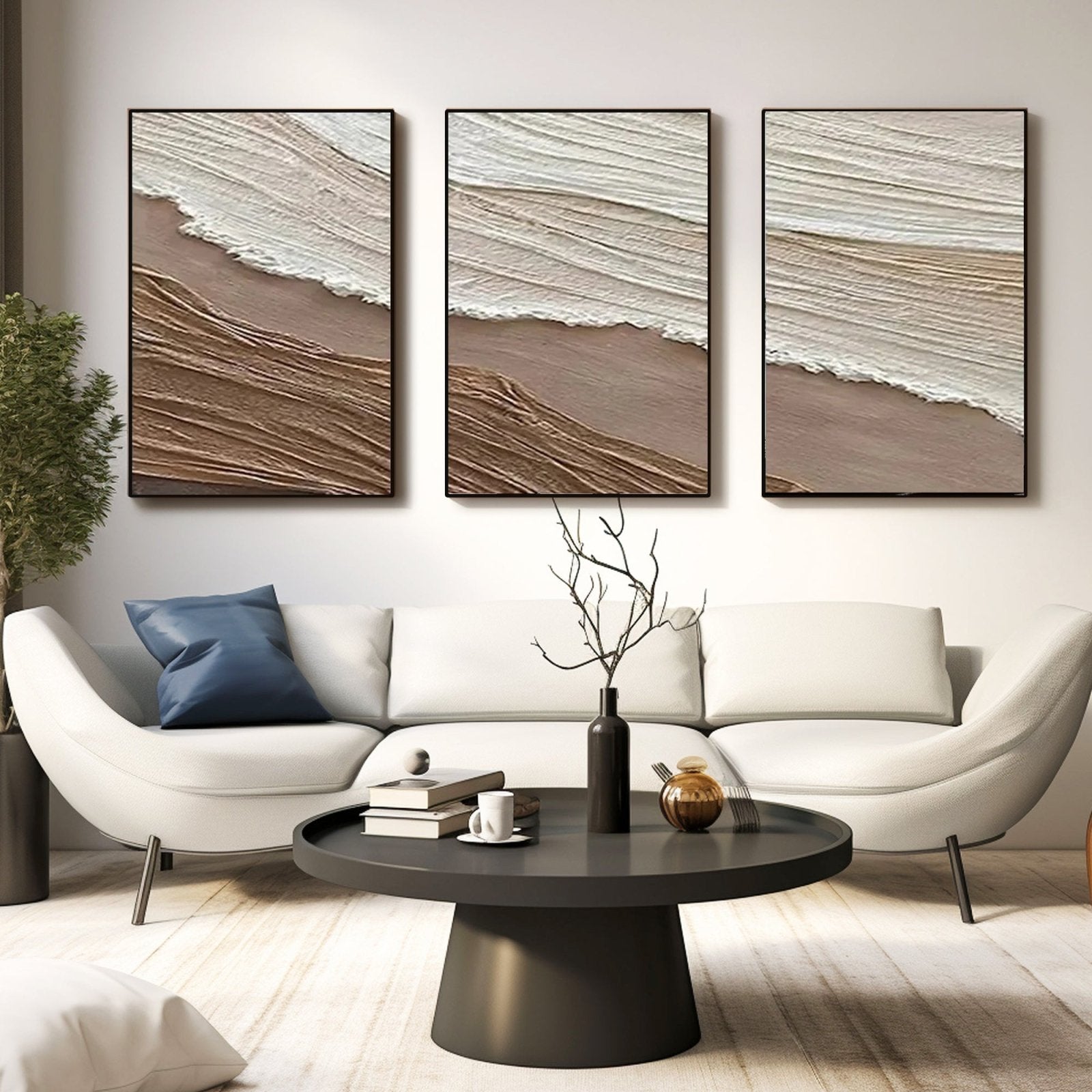 Wabi Sabi Painting "Flujo Quieto"