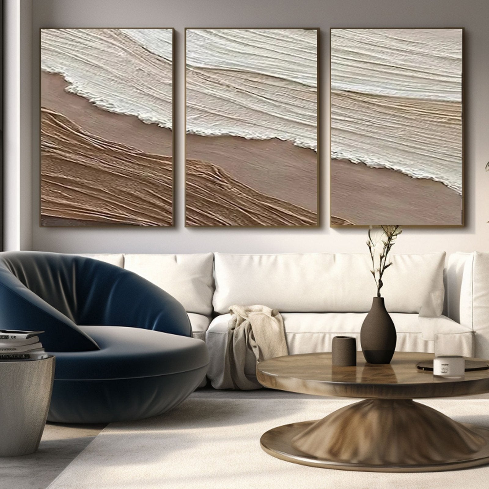Wabi Sabi Painting "Flujo Quieto"