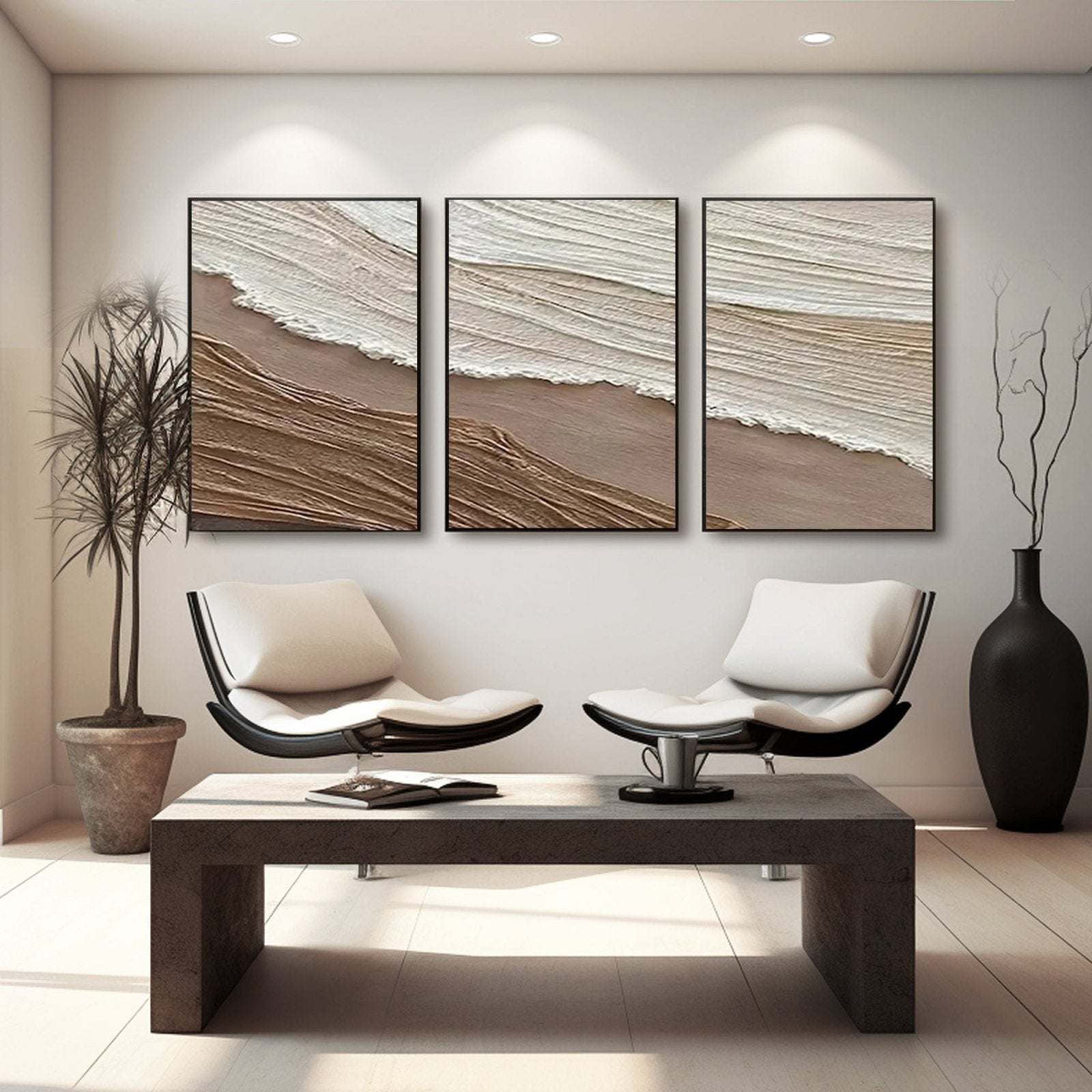 Wabi Sabi Painting "Flujo Quieto"