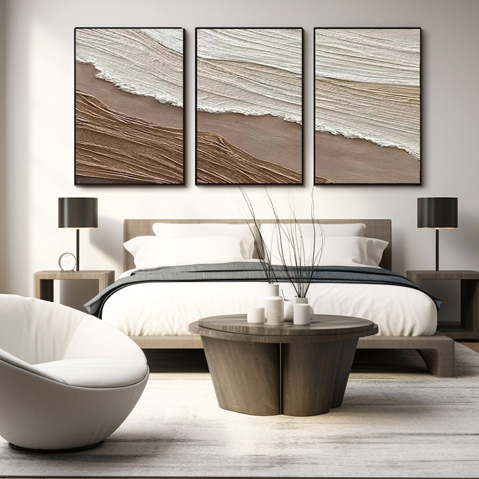 Wabi Sabi Painting "Flujo Quieto"