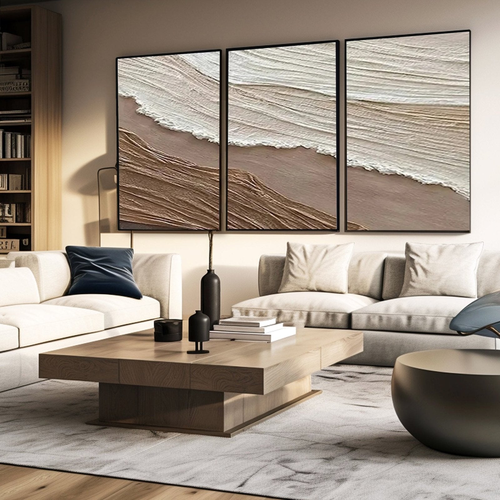 Wabi Sabi Painting "Flujo Quieto"