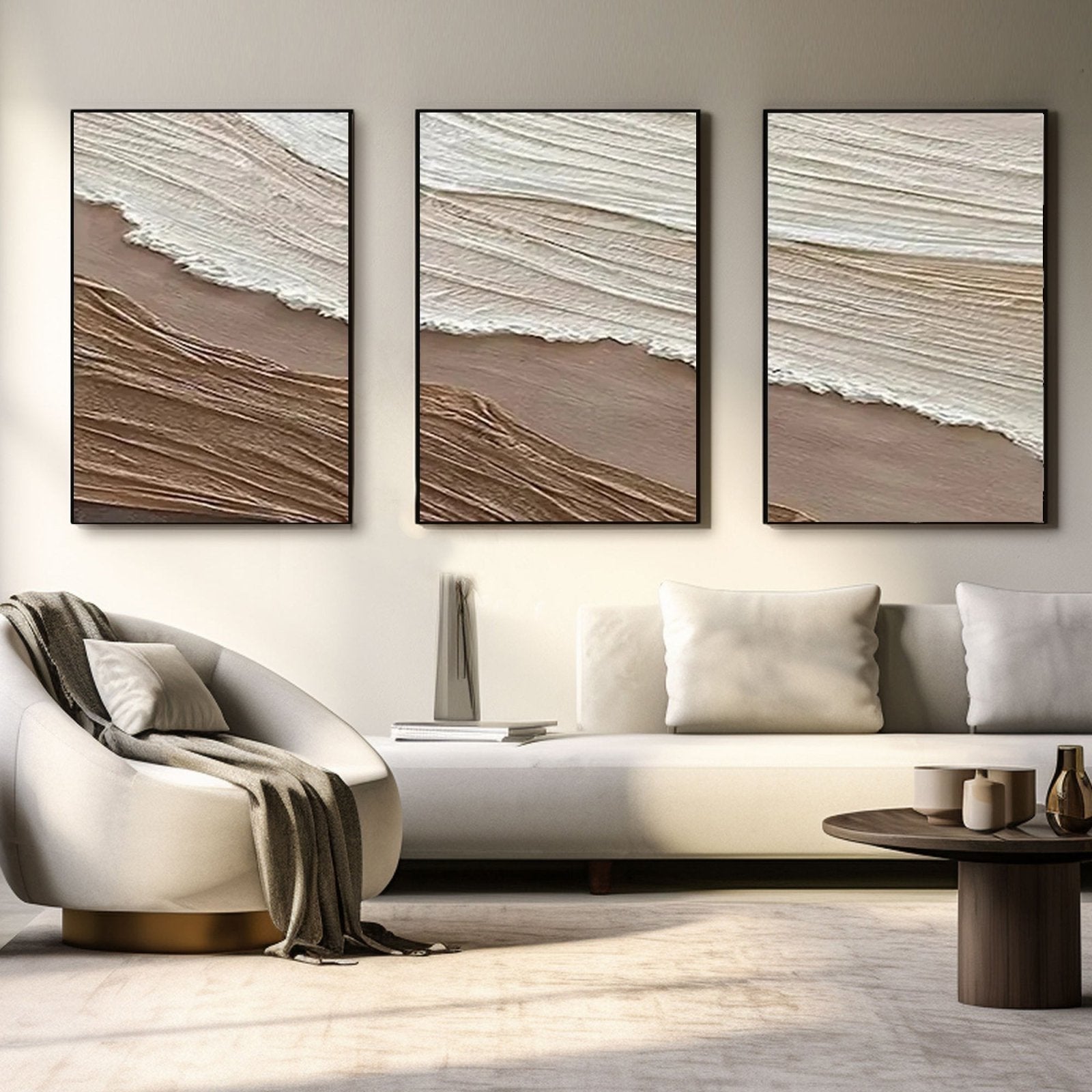 Wabi Sabi Painting "Flujo Quieto"