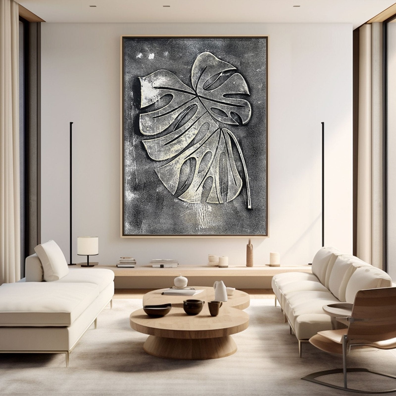 Wabi Sabi Painting "Gouden Blad“