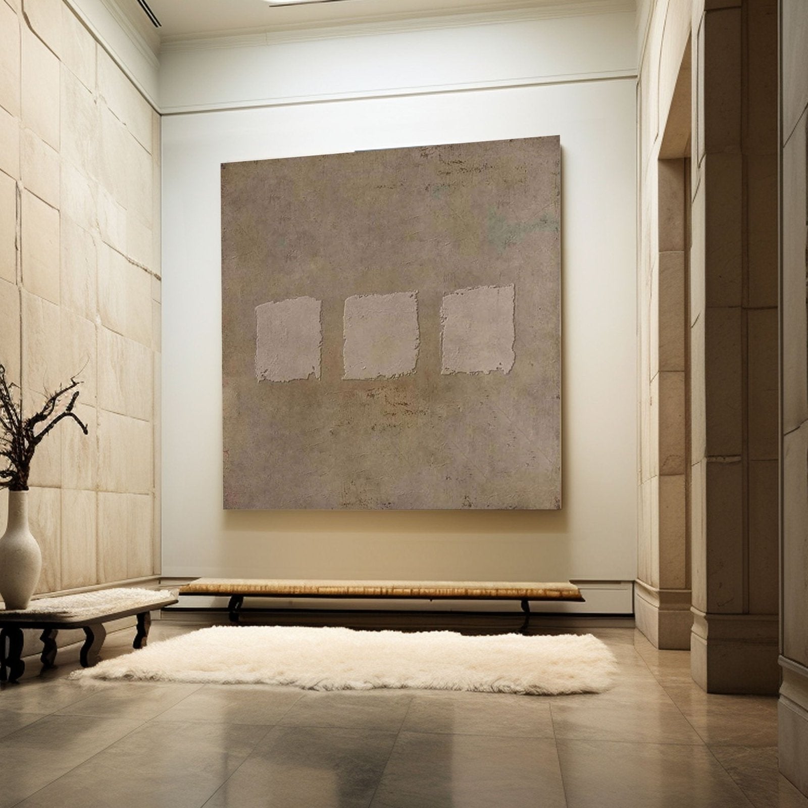 Wabi Sabi Painting "Midnight Rhapsody"