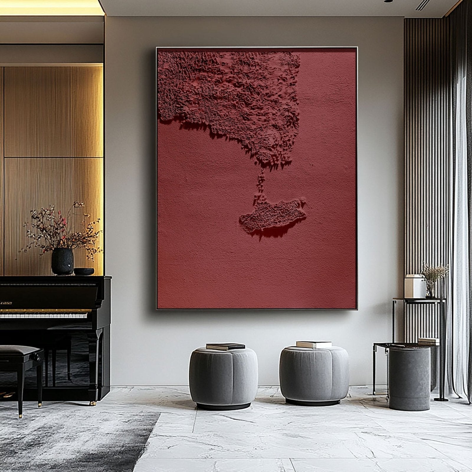 Wabi Sabi Painting "Ombre Persistante“