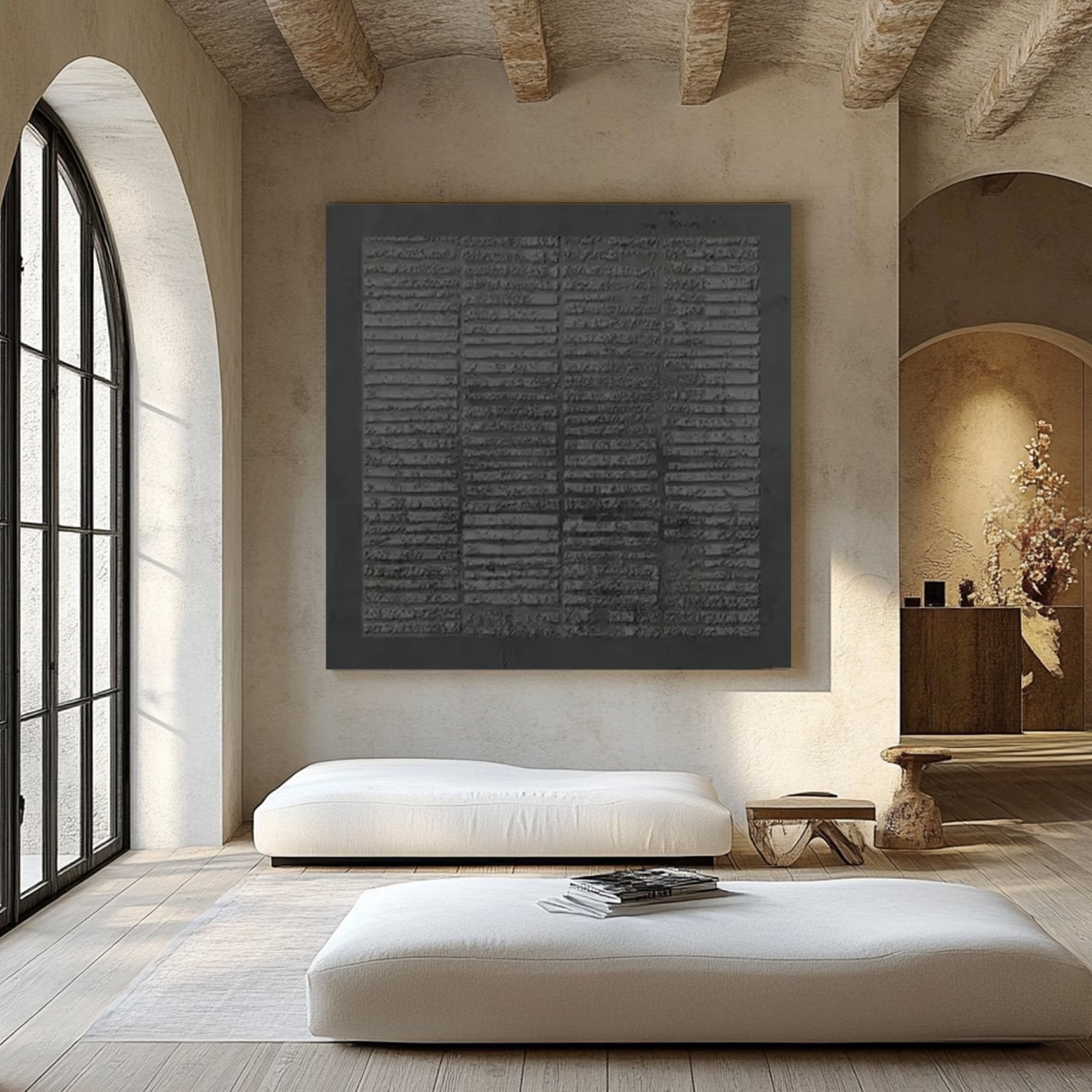 Wabi Sabi Painting "Romain Grisaille”