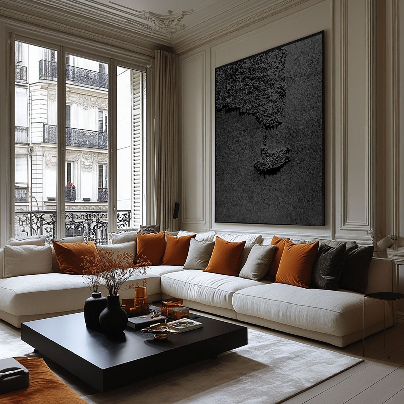 Wabi Sabi Painting "Schaduw Stad“
