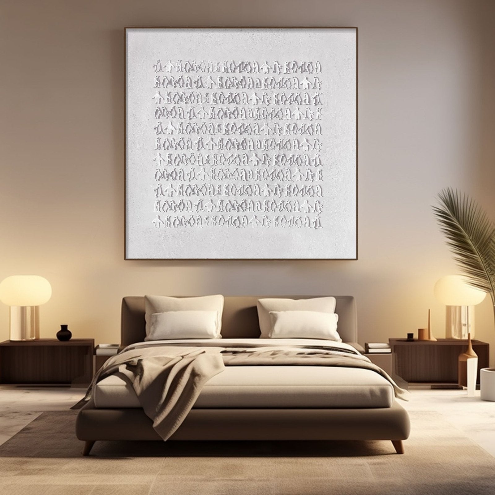 Wabi Sabi Painting "Witte Schaduw”