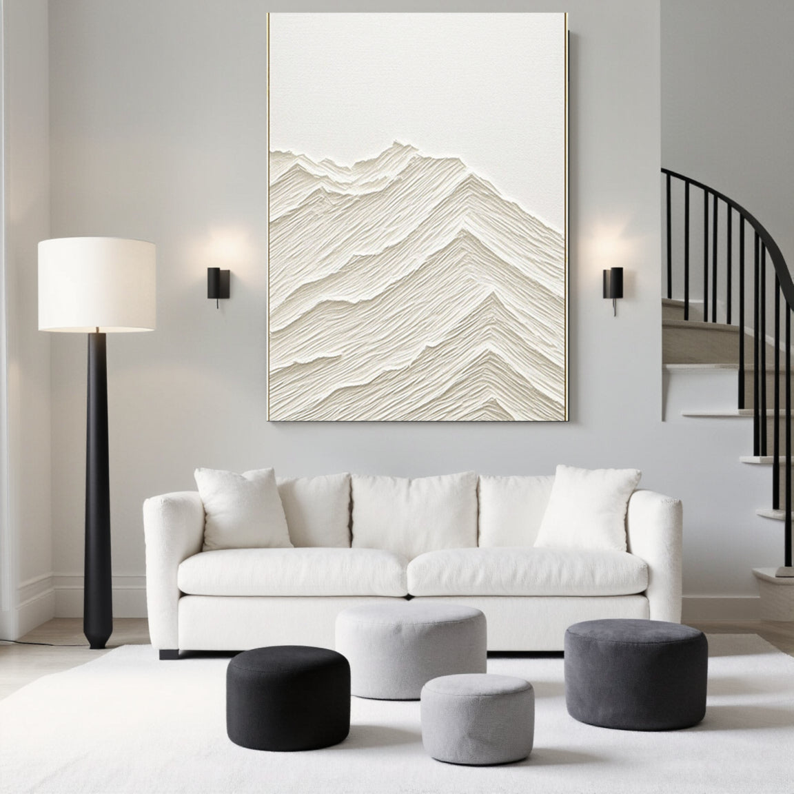 Plaster Art Minimalist Textured Painting #MM086