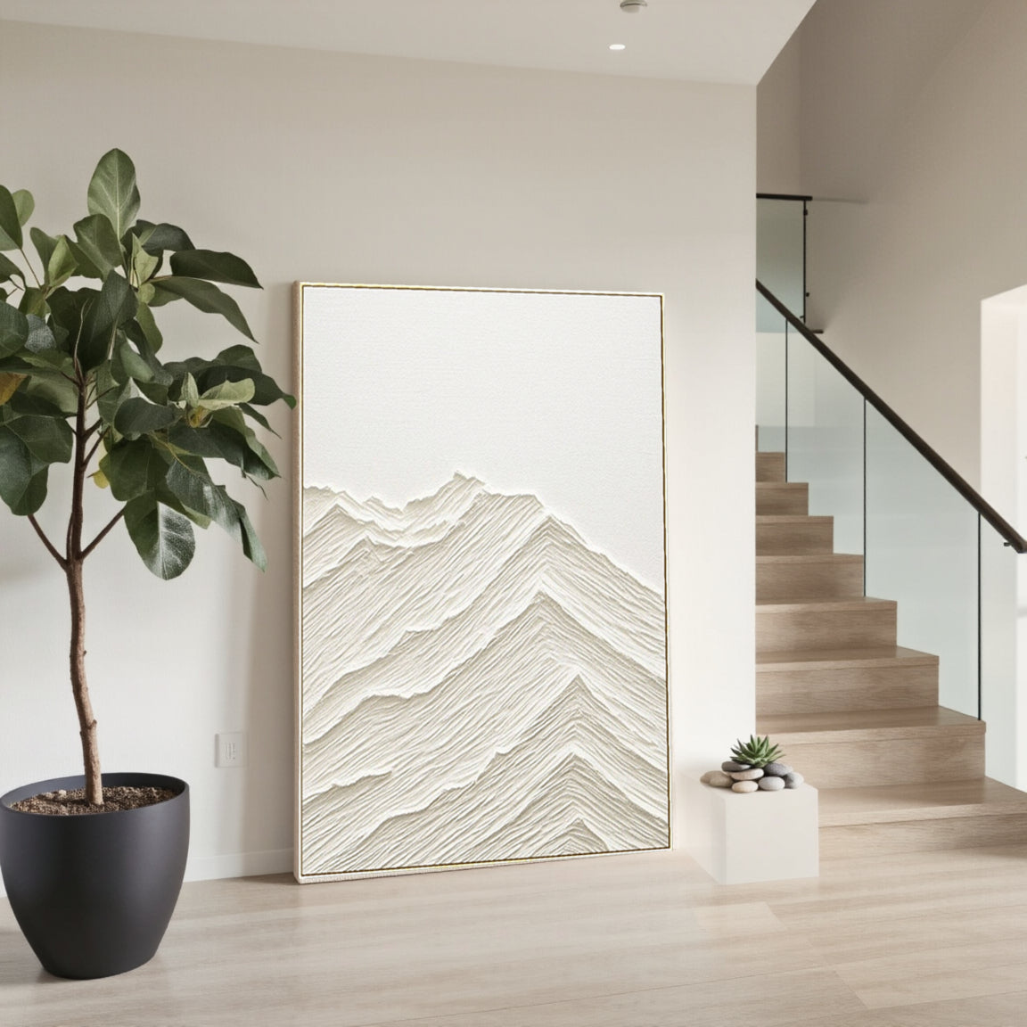 Plaster Art Minimalist Textured Painting #MM086