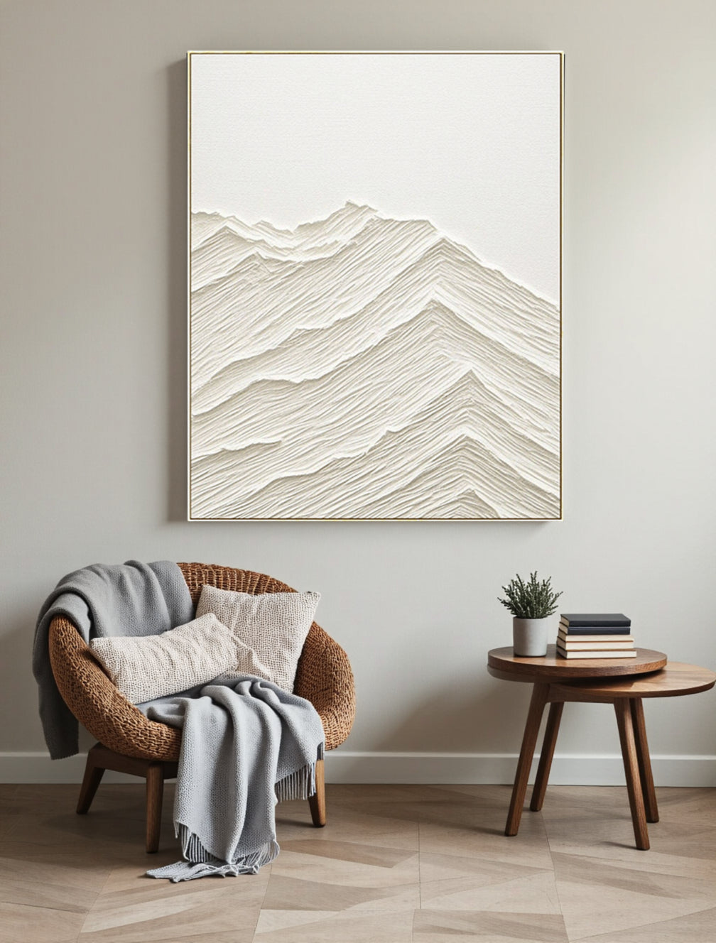Plaster Art Minimalist Textured Painting #MM086