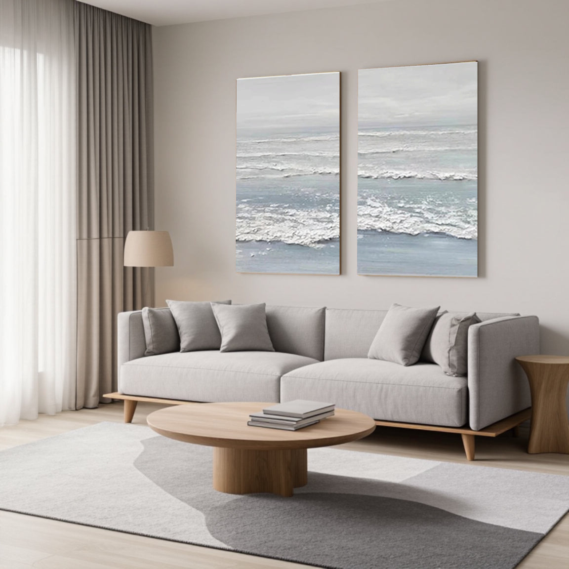 Ocean And Sky Painting Set of 2#OS 038