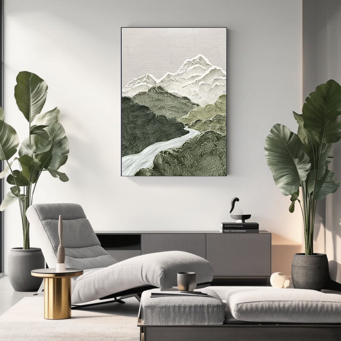 Blue & Green Abstract #BG011