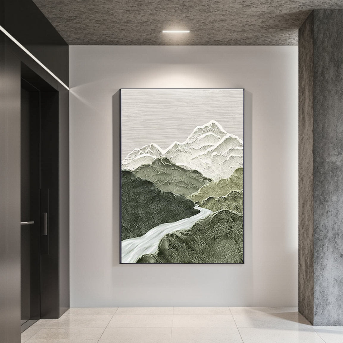 Blue & Green Abstract #BG011