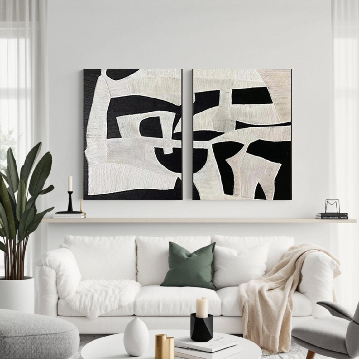 Abstract Tranquility Set of 2 #WS022