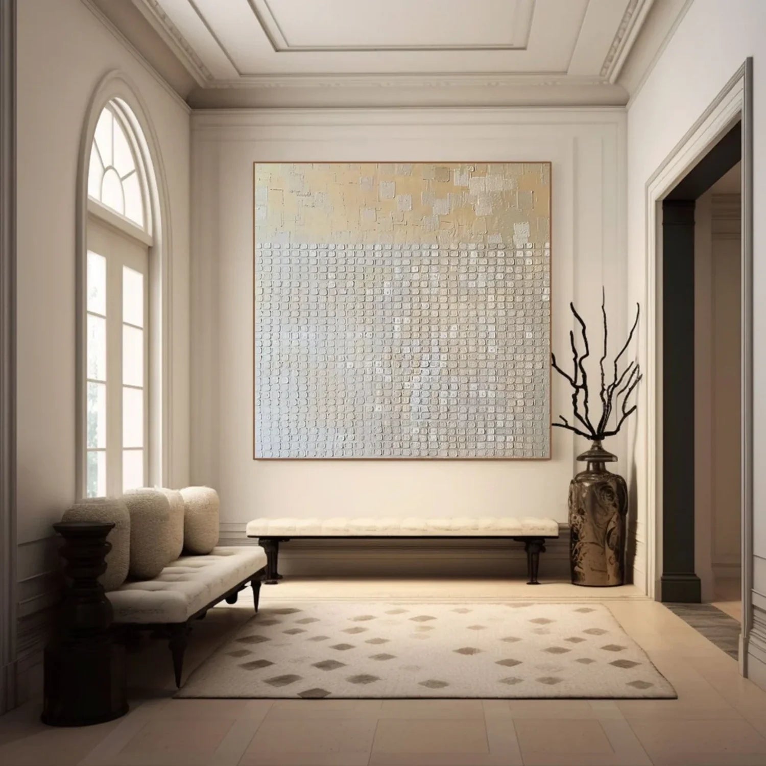 Beige & Brown Abstract #BB121
