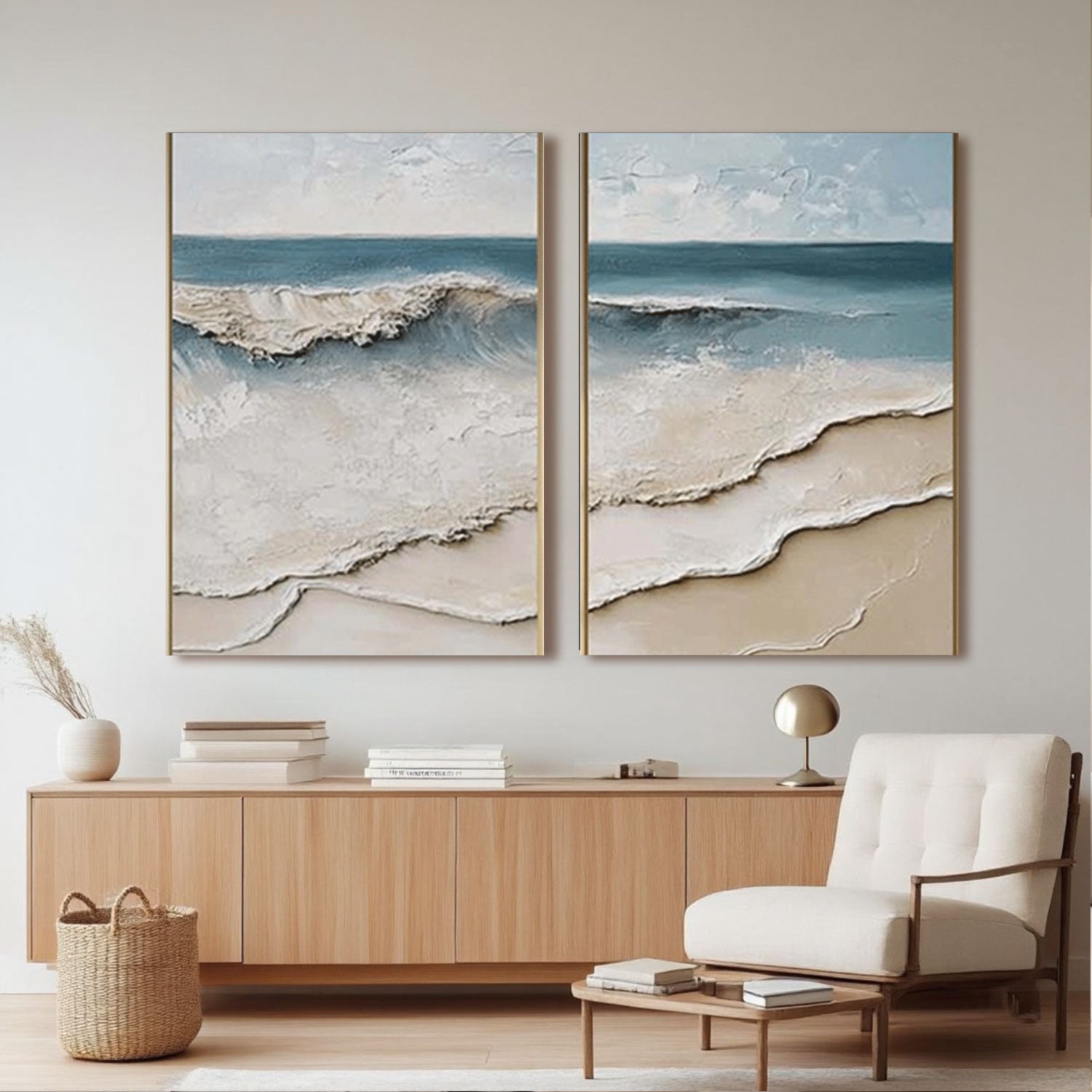 3D Textured Painting "Eco del Mar”